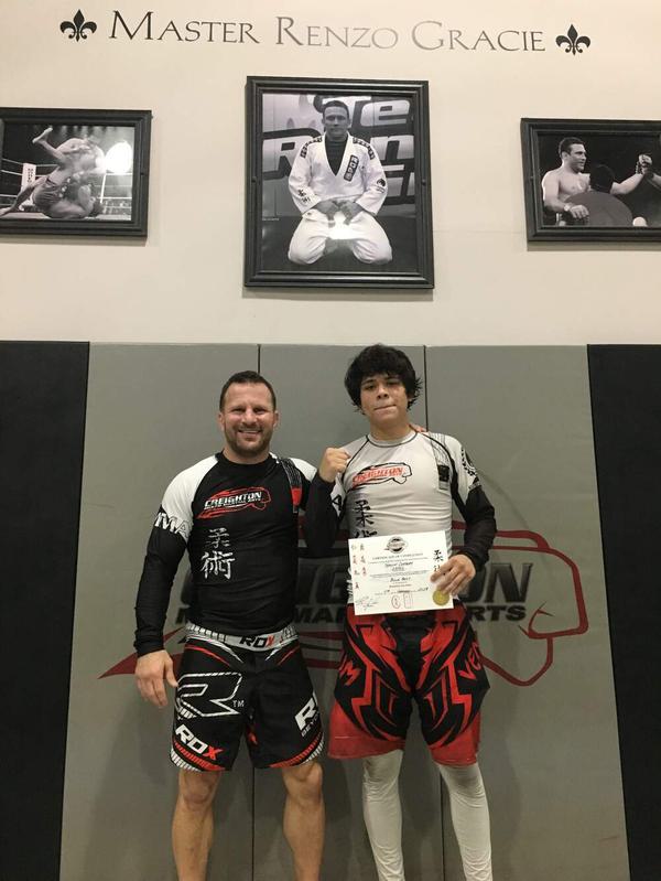 Yerzon Carreno moves to blue belt