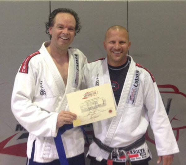Bob Chandler earns BLUE Belt in BJJ!!!