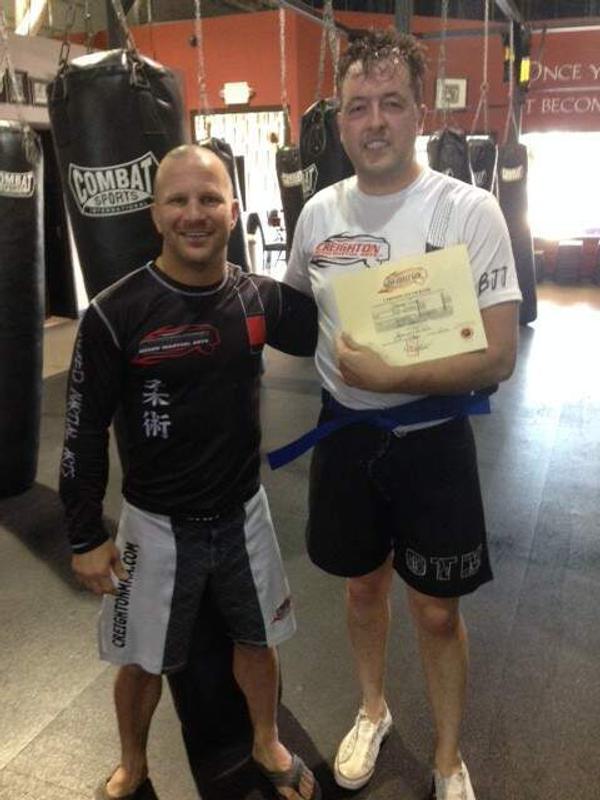 Brandon Puetz earns Blue Belt in BJJ