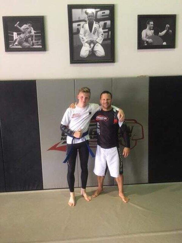 Ethan Leslie Earns Blue Belt