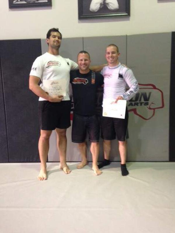 Jon Fisher and Jeff Egan to Yellow Belt in MMA