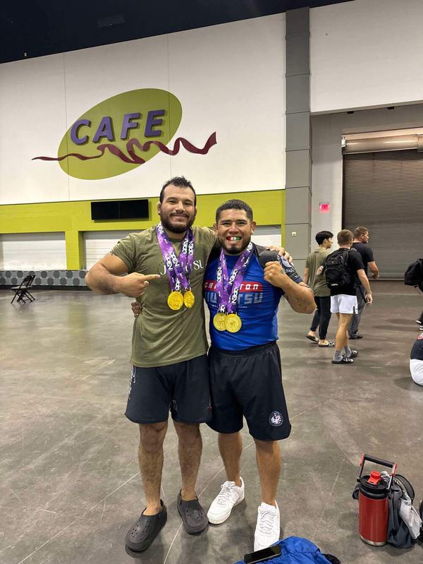Alex Jutis, Antonio Oliveras & Luis Gonzales all double gold