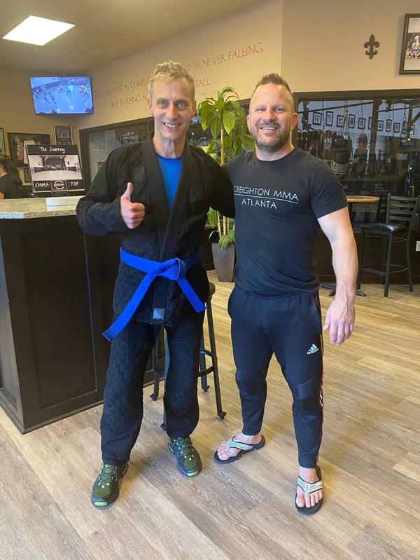 Richard Harvey move to blue belt