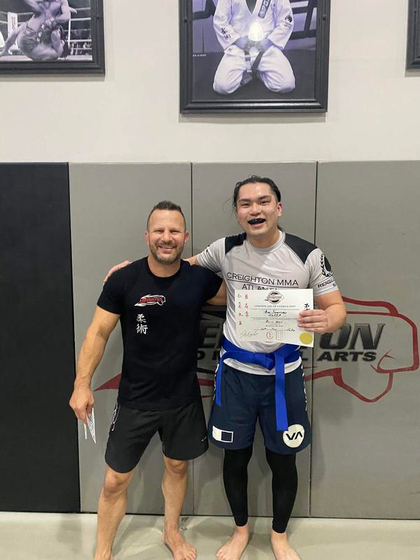 Riki Shinfuki moves to blue belt