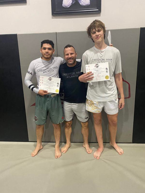 Alfonzo Hernandez and Brayden Vanhorn move to yellow belts