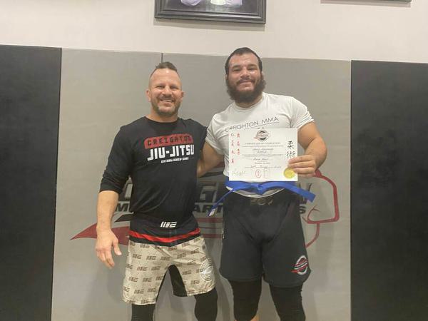 Luis Gonzales moves to blue belt
