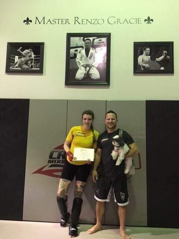 Jennifer Utterback earns BLUE belt!!