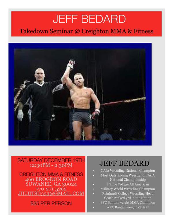 Jeff Bedard Takedown Seminar