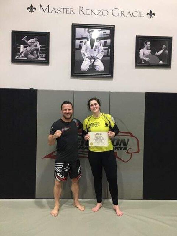 Katherine Panasenko earns yellow belt