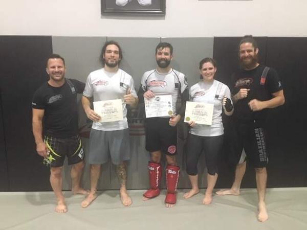 3 NEW Yellow Belts in our MMA system!!