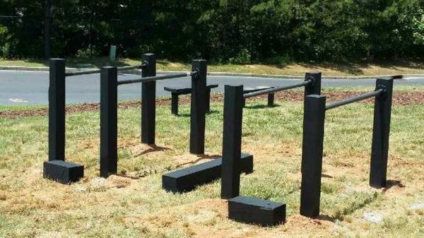 New Dip Bars in Fitness Park