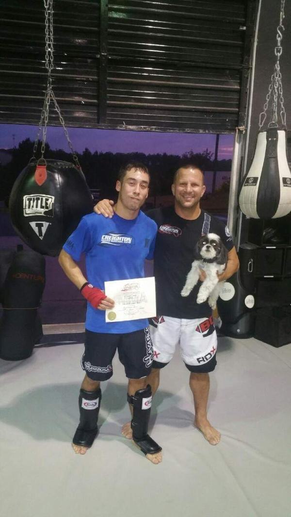 BIG rank with Oscar Correa receiving his green belt in MMA