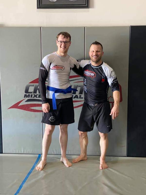 Ryan Peebles earns blue belt