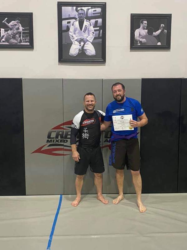 Brandon Puetz earns Purple Belt