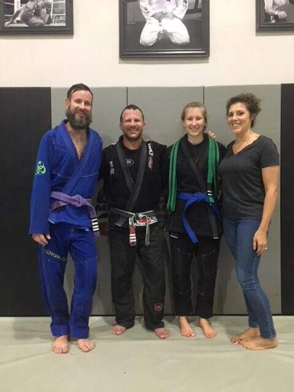 Trinity Sebranek moves to blue belt in BJJ