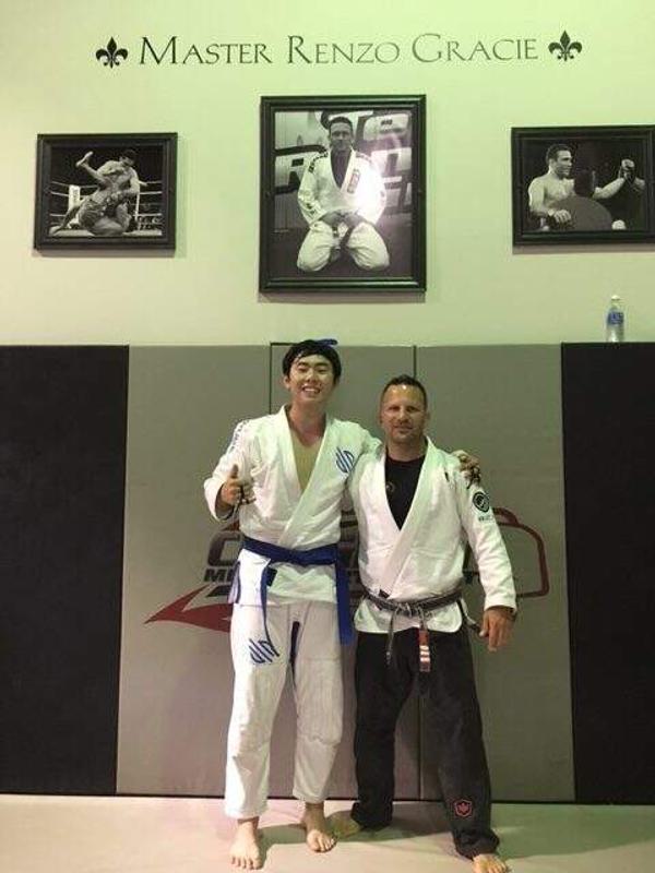 YUN HWANG earns BLUE belt!!
