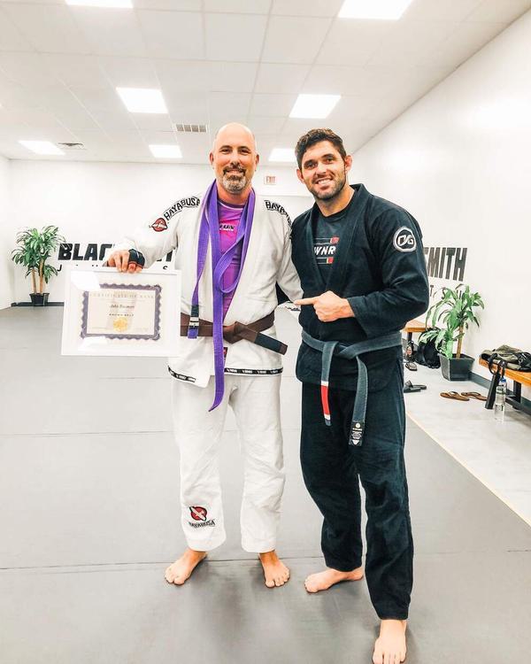 John Bauman receives his Brown Belt in BJJ